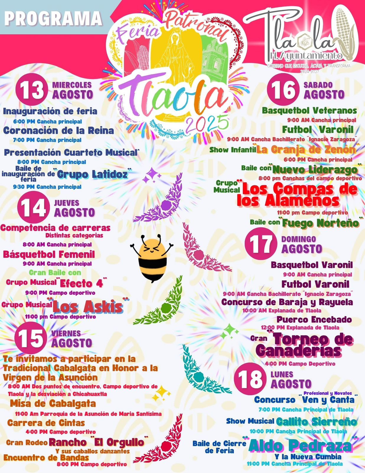 ¡La Feria Patronal Tlaola 2025 ya casi está aquí! 🎉🎶