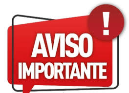 AVISO IMPORTANTE